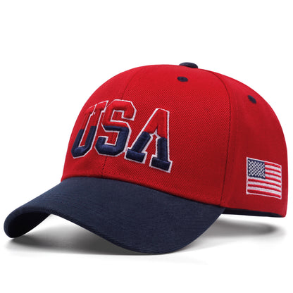 1pc Stylish Men's Baseball Cap with Vivid USA Embroidery - Fashionable Unisex Hat for Men and Women - Perfect for Outdoor Activities, Sports, and Casual Wear