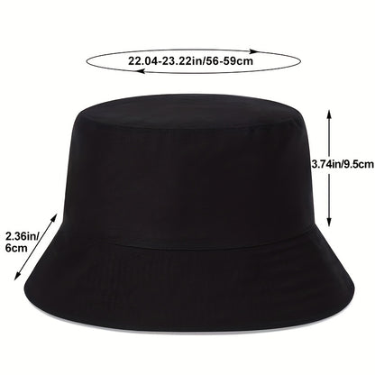 1pc Mens Stylish Solid Color Bucket Hat - Breathable Polyester Construction, Slight Stretch, Preppy Design, Woven for Durability - Ideal Gift for Outdoor Enthusiasts and Casual Fashionistas