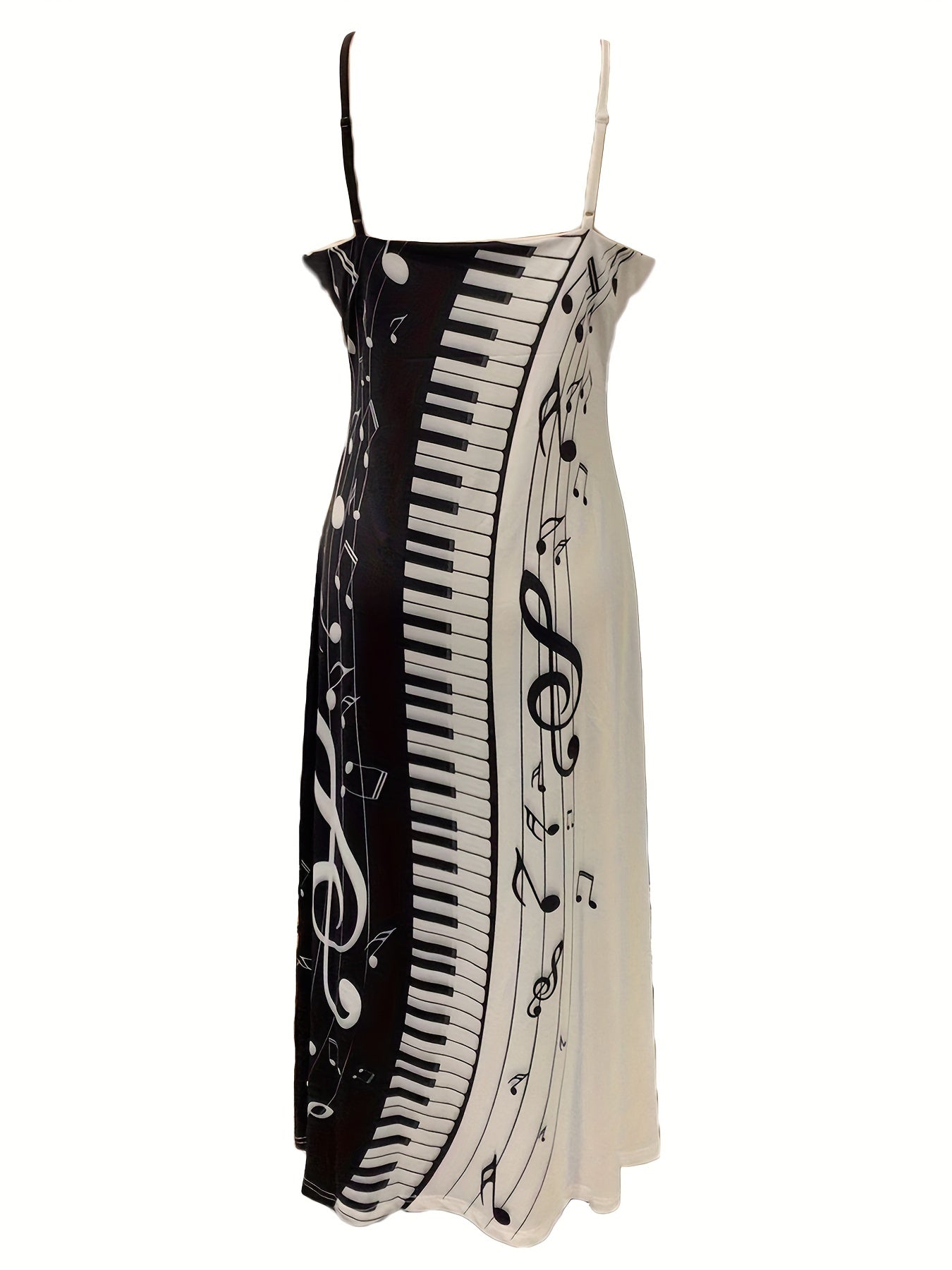 IKEARLAX Summer Elegance: Sexy Spaghetti Strap V-Neck Maxi Dress with Unique Print - Durable & Easy Care, Perfect for Any Occasion