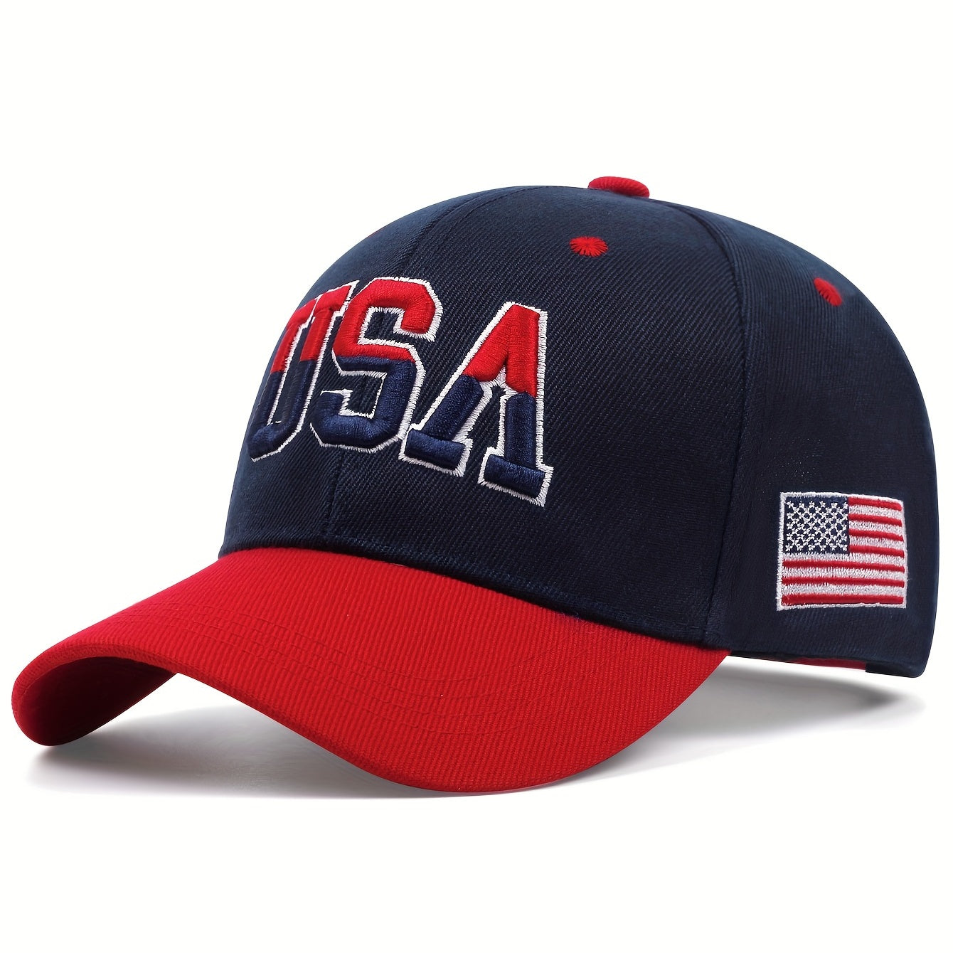 1pc Stylish Men's Baseball Cap with Vivid USA Embroidery - Fashionable Unisex Hat for Men and Women - Perfect for Outdoor Activities, Sports, and Casual Wear