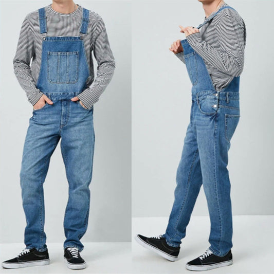 Men's Bottoms Men's Hot Trade Men's Denim Overalls Suspenders Jeans New Overalls Men's