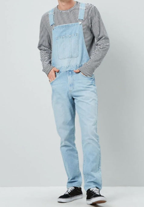 Men's Bottoms Men's Hot Trade Men's Denim Overalls Suspenders Jeans New Overalls Men's