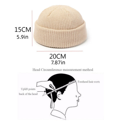 1pc Stylish Unisex Skullies Beanie - Cozy Warm Plain Colors for Autumn Winter - Perfect One-Size-Fits-All Gift Choice