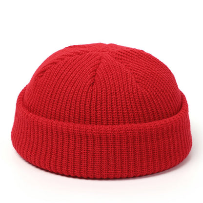 1pc Stylish Unisex Skullies Beanie - Cozy Warm Plain Colors for Autumn Winter - Perfect One-Size-Fits-All Gift Choice