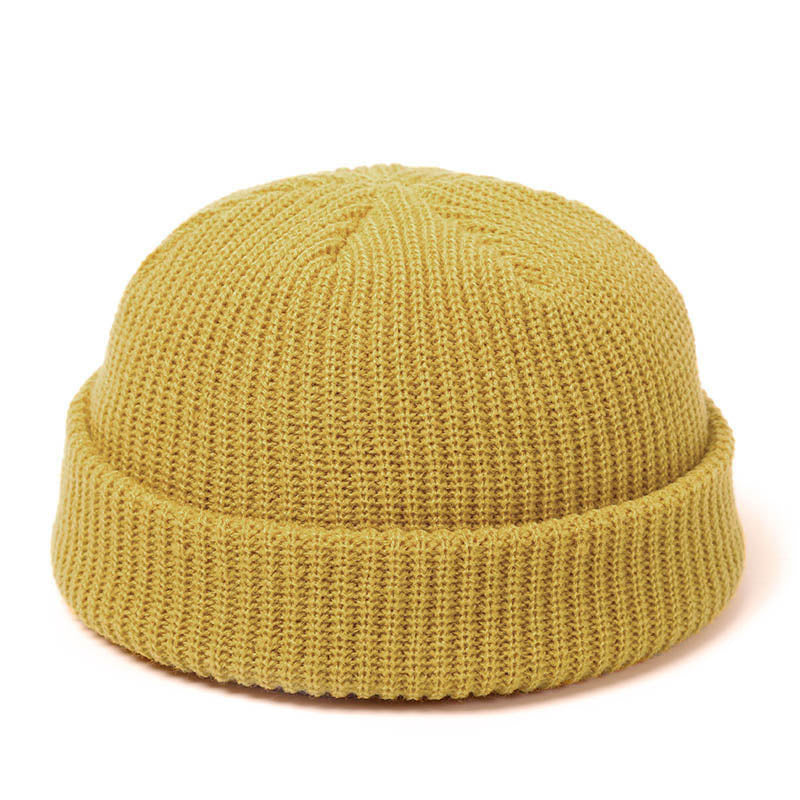 1pc Stylish Unisex Skullies Beanie - Cozy Warm Plain Colors for Autumn Winter - Perfect One-Size-Fits-All Gift Choice