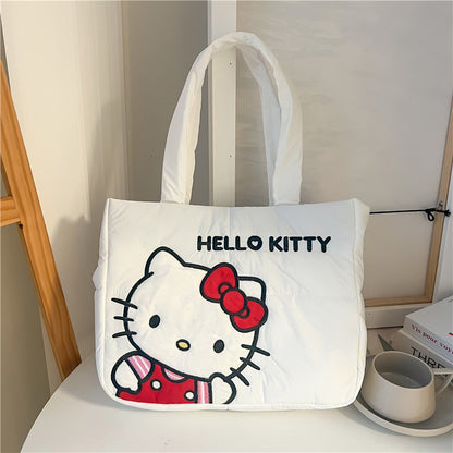 1 Pc Sanrio Kawaii Hello Kitty, Kuromi Etc Pattern Shoulder Bag, Sweet Style Cute Handbag For Women