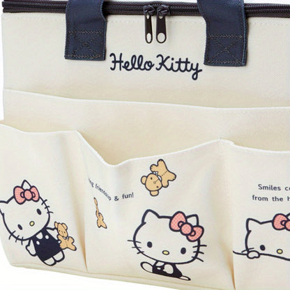 Hello Kitty Large Tote Bag - Adorable Cartoon Design, Spacious & Stylish Carryall for Daily Use, With Handy Pockets for Organization