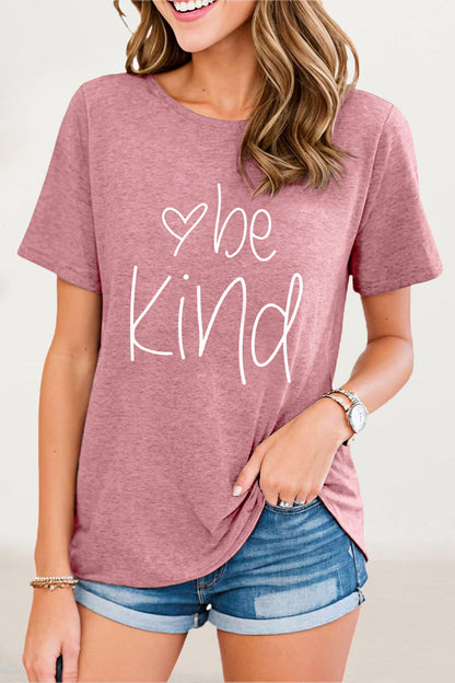 Casual Letter Print O Neck T-Shirts