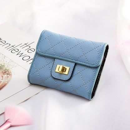 New 2024 Summer Women's Caviar Wallet Genuine Leather Card Holder Fashion Coin Purse Card Holder Simple Multi-Slot Card Holder