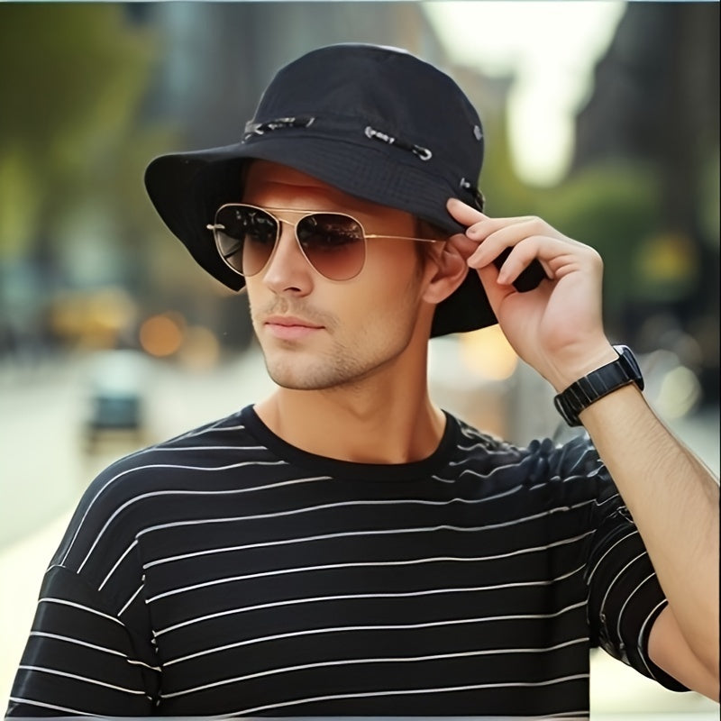 Retro Charm Unisex Bucket Hat - Sun-Defying UV Protection for Spring & Summer Outdoors - All-Day Comfortable Style