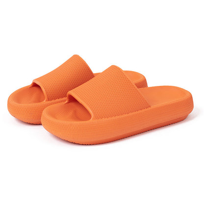 Plastic Thick-Soled Drooping Sandals Summer Indoor Soft Bottom Men's Home Bathroom Bathroom Slippers Beach Shoes Women's