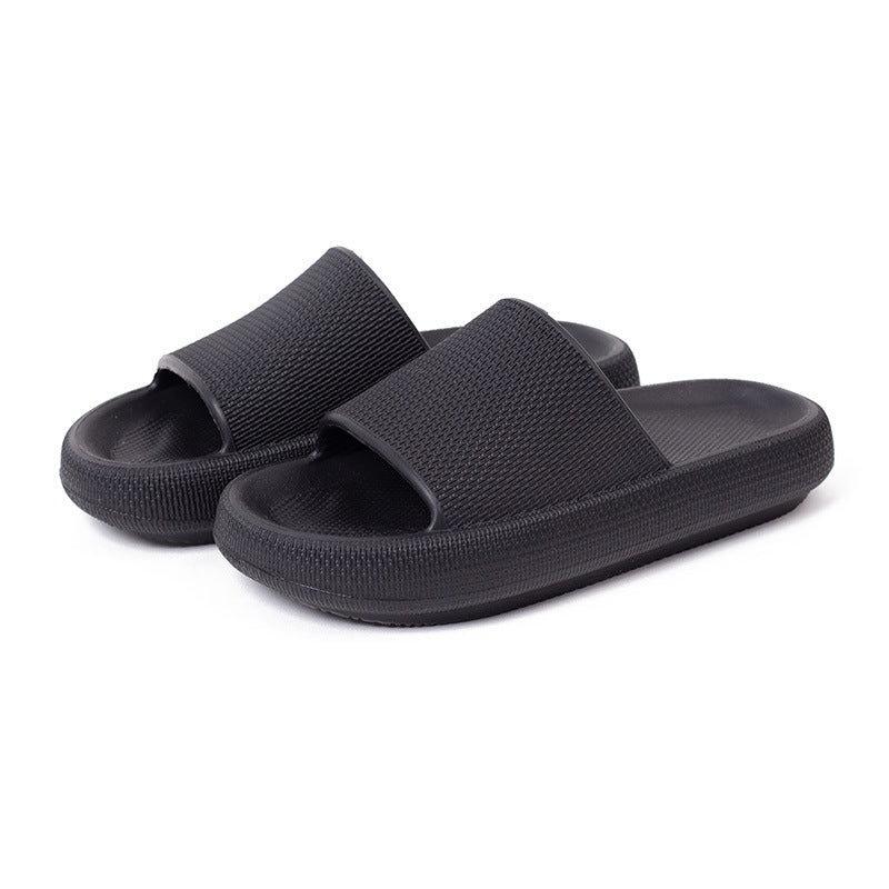 Plastic Thick-Soled Drooping Sandals Summer Indoor Soft Bottom Men's Home Bathroom Bathroom Slippers Beach Shoes Women's