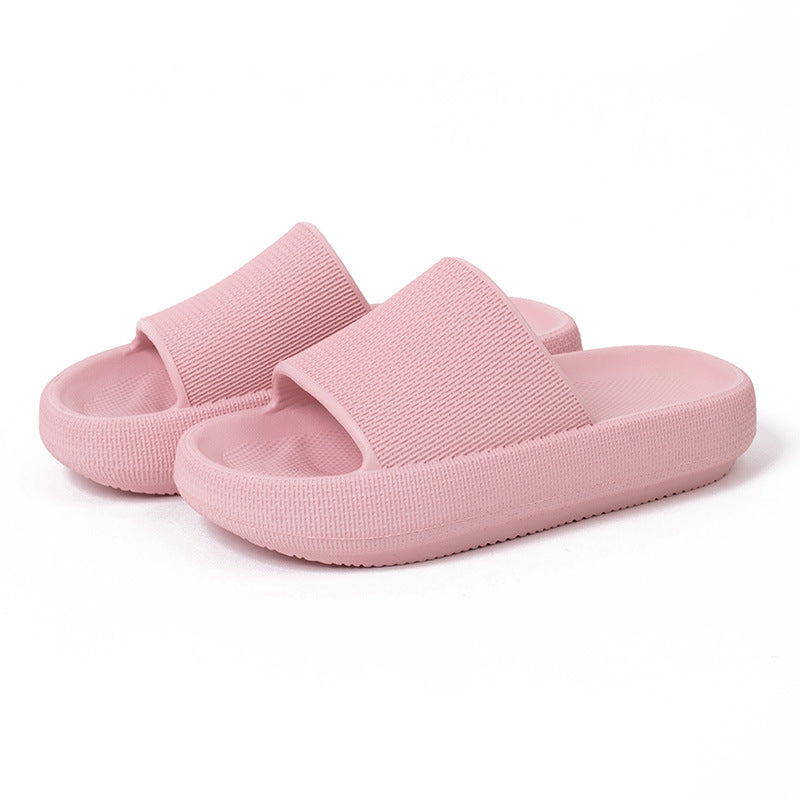 Plastic Thick-Soled Drooping Sandals Summer Indoor Soft Bottom Men's Home Bathroom Bathroom Slippers Beach Shoes Women's