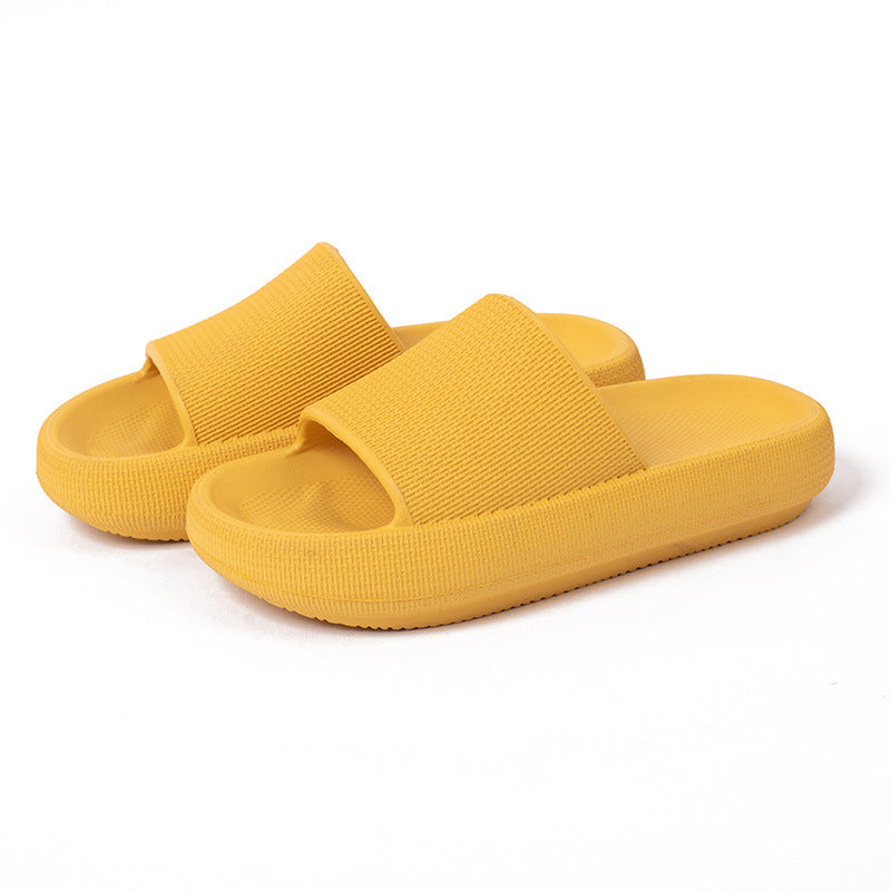 Plastic Thick-Soled Drooping Sandals Summer Indoor Soft Bottom Men's Home Bathroom Bathroom Slippers Beach Shoes Women's