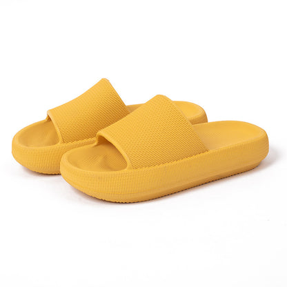 Plastic Thick-Soled Drooping Sandals Summer Indoor Soft Bottom Men's Home Bathroom Bathroom Slippers Beach Shoes Women's