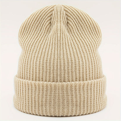 1pc Stylish Men's Knitted Hip-Hop Hat - Fashionable Street Wear Accessories for Gift Giving - Highly Elastic, Soft, and Warm