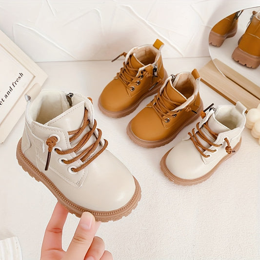 Cozy & Stylish Kids' Boots - Ankle-High, Non-Slip Sole for Babies & Toddlers, Perfect for Fall/Winter