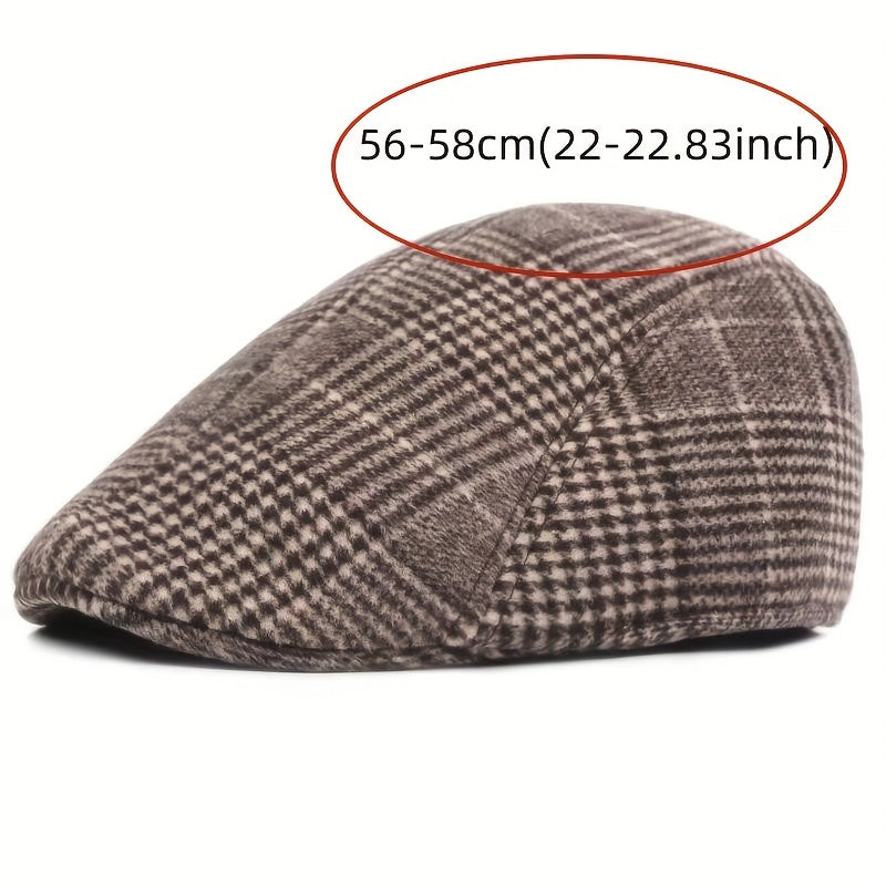 1pc Adjustable Unisex British Style Peaked Cap for Outdoor Camping, Sports, and Everyday Wear - Ideal Gift Choice