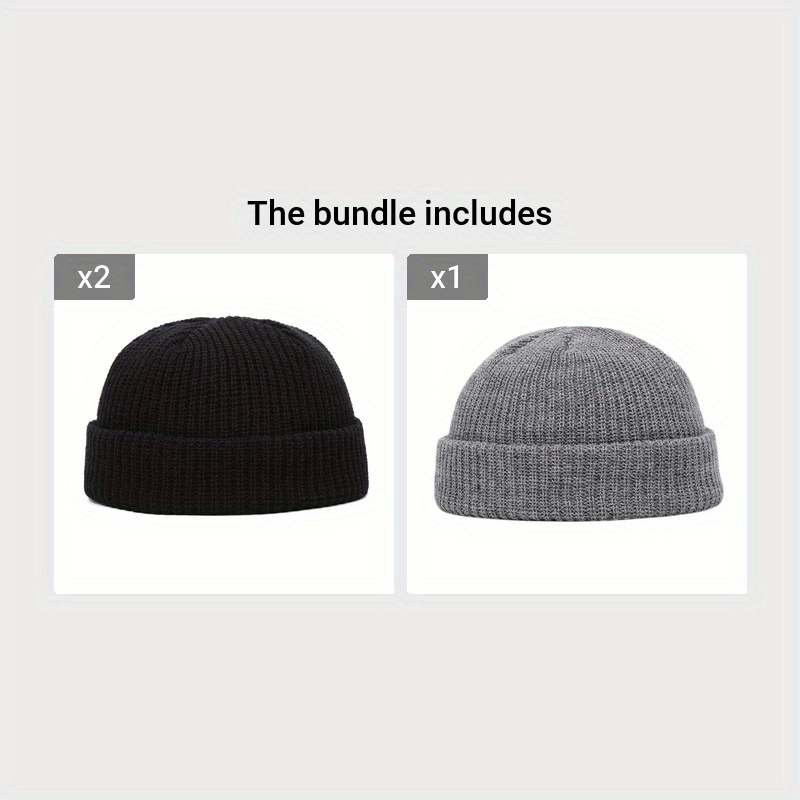 1pc Stylish Men's Knitted Hip-Hop Hat - Fashionable Street Wear Accessories for Gift Giving - Highly Elastic, Soft, and Warm