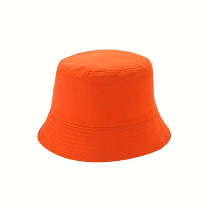 1pc UV Shield Unisex Bucket Hat - Fashionable Solid Hue, Sun-Smart Wide Brim - All-Season Protection for Outdoor Adventures, Ideal for Summer, Spring, Fall Beach Travel