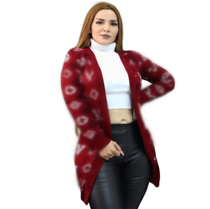 new Women's Sweaters Fashion Long Sleeve Cardigan Knitwear Women brandLVS designer Sweaters M4019