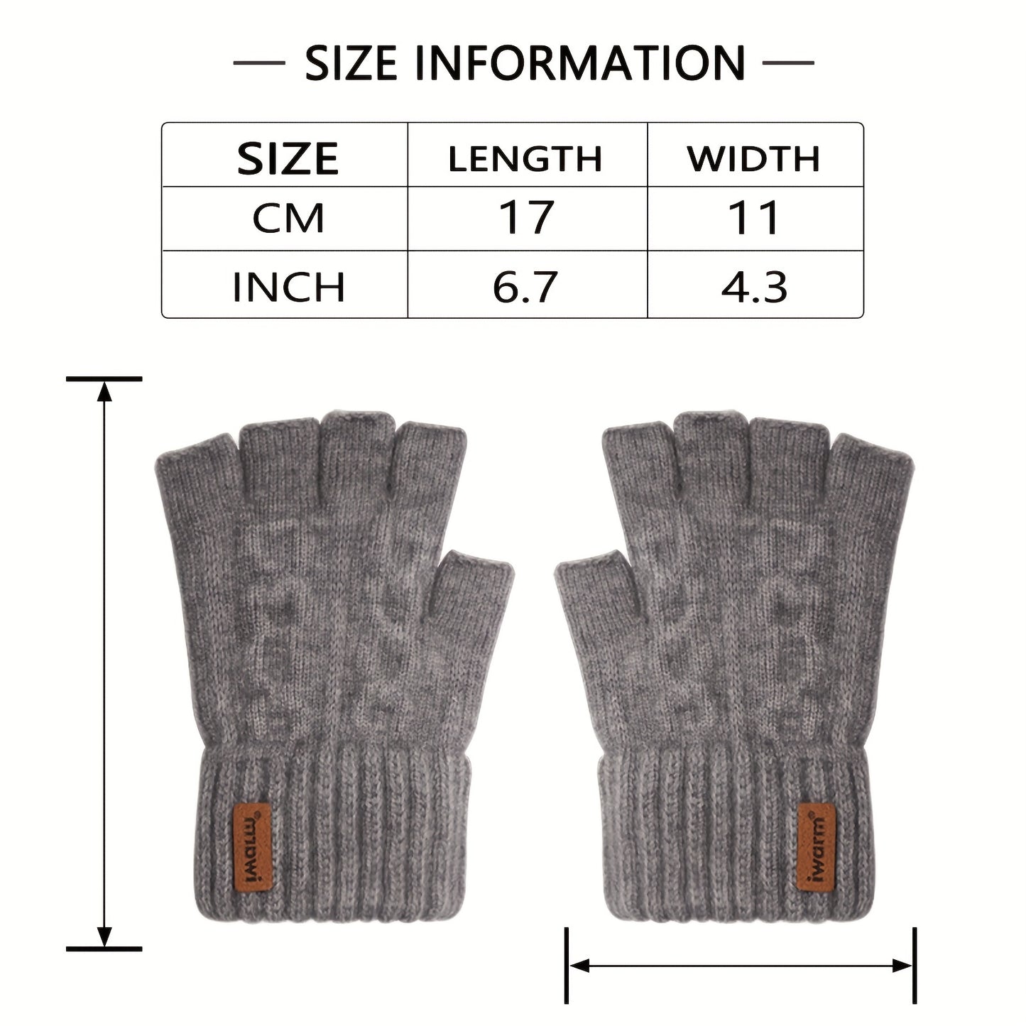 Luxurious Alpaca Wool Half-Finger Gloves - Ultra-Warm & Soft for Cool Weather - Fashionable Design - Premium Blend, Versatile Winter Accessory