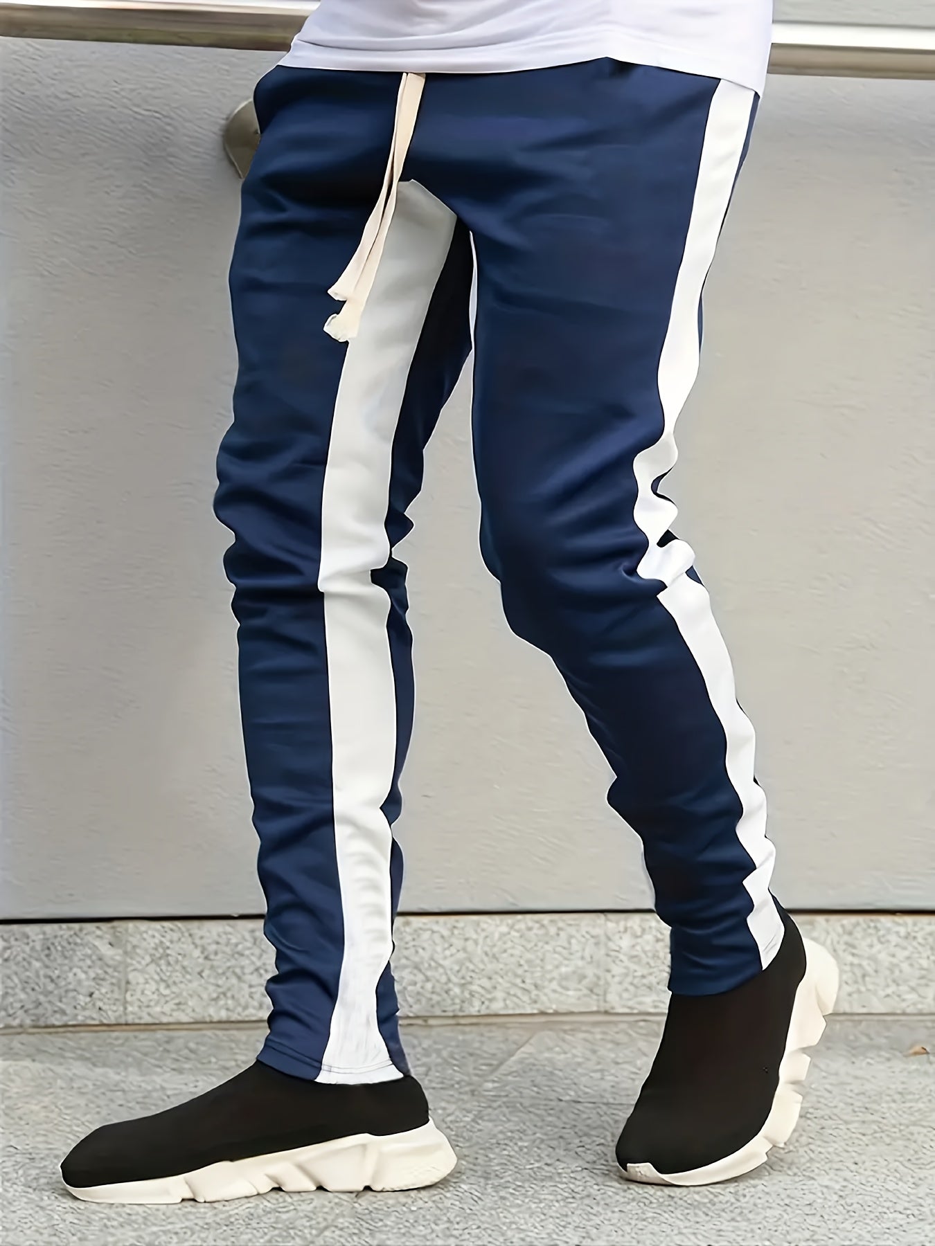 Drawstring Sweatpants Loose Fit Pants Men's Casual Joggers For Men Winter Fall Running Jogging