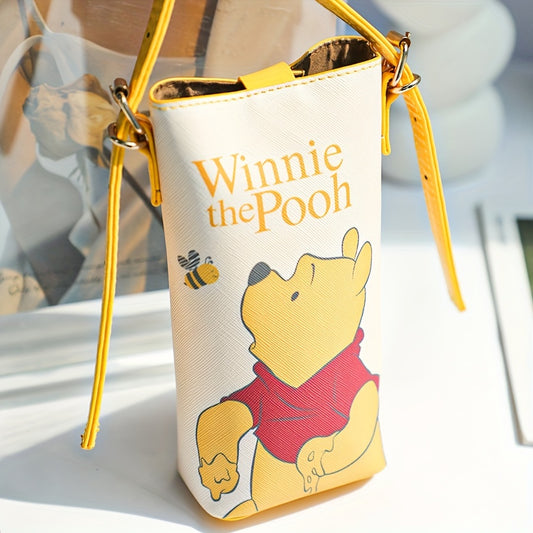 Disney Character Phone Bag - Stylish Portable Crossbody Shoulder Bag with Coin Purse - Officially Licensed Stitch, Winnie The Pooh, Chip&Dale Design for Women and Girls