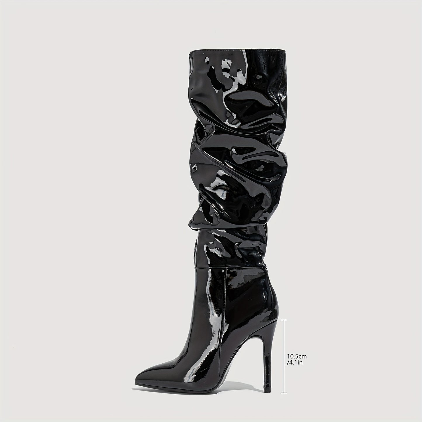 Chic & Elevated Winter Style: Sleek Pointed Toe Knee-High Stiletto Boots with Side Zipper – A Versatile Fashion Staple