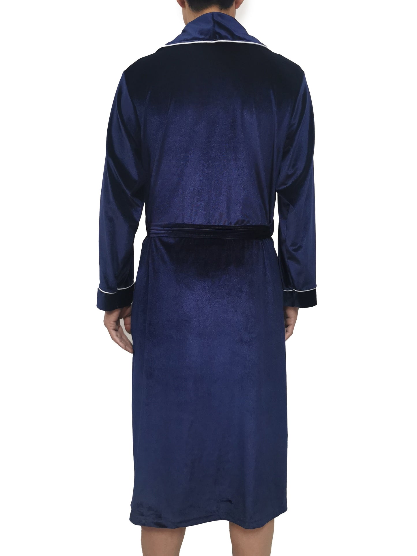 Mens Ultra-Soft Solid Color Sleep Robe with Adjustable Belt - Designed for Ultimate Comfort and Relaxation - Exclusively for Spring, Summer, and Fall Seasons