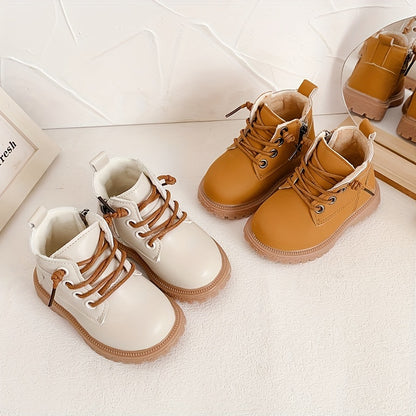 Cozy & Stylish Kids' Boots - Ankle-High, Non-Slip Sole for Babies & Toddlers, Perfect for Fall/Winter