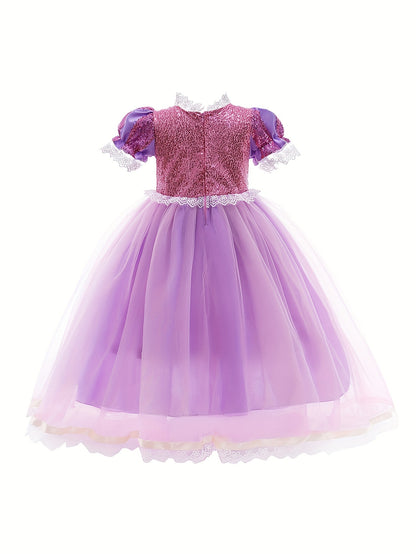 Princess Dress Set Girls Elegant Tutu Dress Kids Clothes For Halloween Christmas Gift Birthday