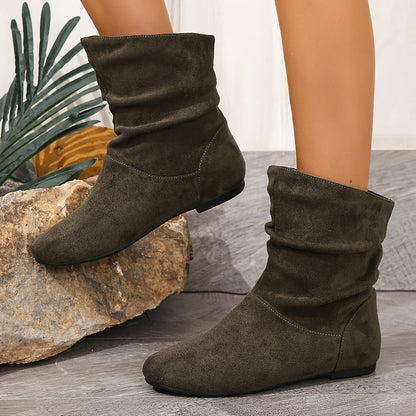 Effortless Slip-On Ankle Boots - Ultra-Soft Comfort with Cushioned Footbed for All-Day Wear