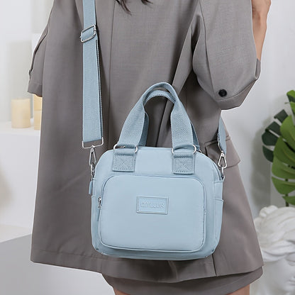 Spacious Casual Tote Bag - Totes with Multiple Compartments, Adjustable Detachable Shoulder Strap, Zipper Closure, Stylish Crossbody Design for Daily Use - Fashionable Handbag for Women