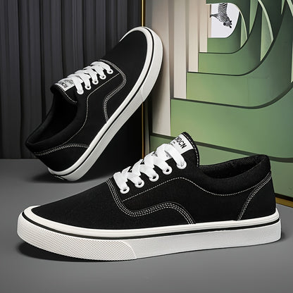 Men's Trendy Canvas Sneakers - Breathable, Lightweight & Non-Slip Casual Shoes for All Seasons