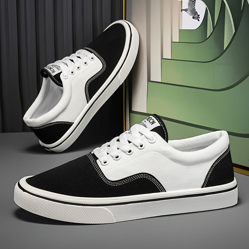 Men's Trendy Canvas Sneakers - Breathable, Lightweight & Non-Slip Casual Shoes for All Seasons