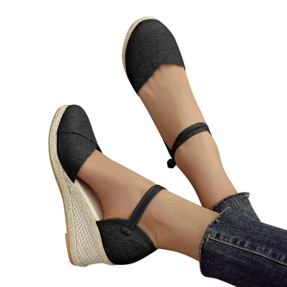 Sandals Espadrilles Wedges Woman Sandals Summer  New In Ladies Comfort Casual Shoes Party Sandals Footwear Zapatillas Mujer Verano z240718