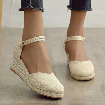 Sandals Espadrilles Wedges Woman Sandals Summer  New In Ladies Comfort Casual Shoes Party Sandals Footwear Zapatillas Mujer Verano z240718