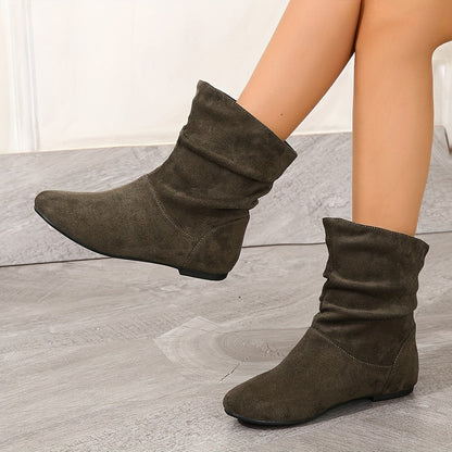 Effortless Slip-On Ankle Boots - Ultra-Soft Comfort with Cushioned Footbed for All-Day Wear