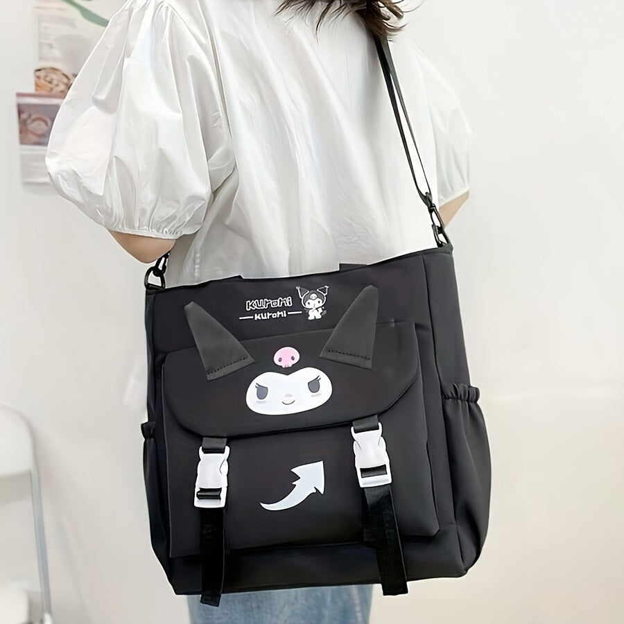 Kuromis Large Capacity Charm - Fashionable & Portable Crossbody Tote Bag with Adorable Cartoon Design, Perfect Cute Shoulder Bag for Everyday Style