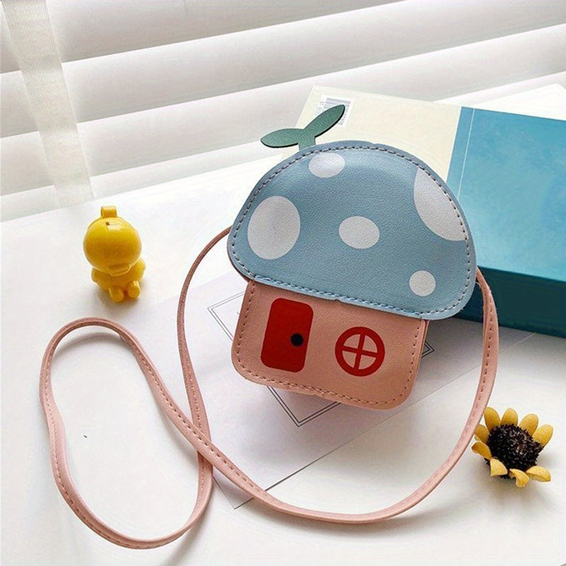 Cute Mushroom Crossbody Bag: Fashionable Accessories for Girls - Perfect Birthday Gift for Kids!