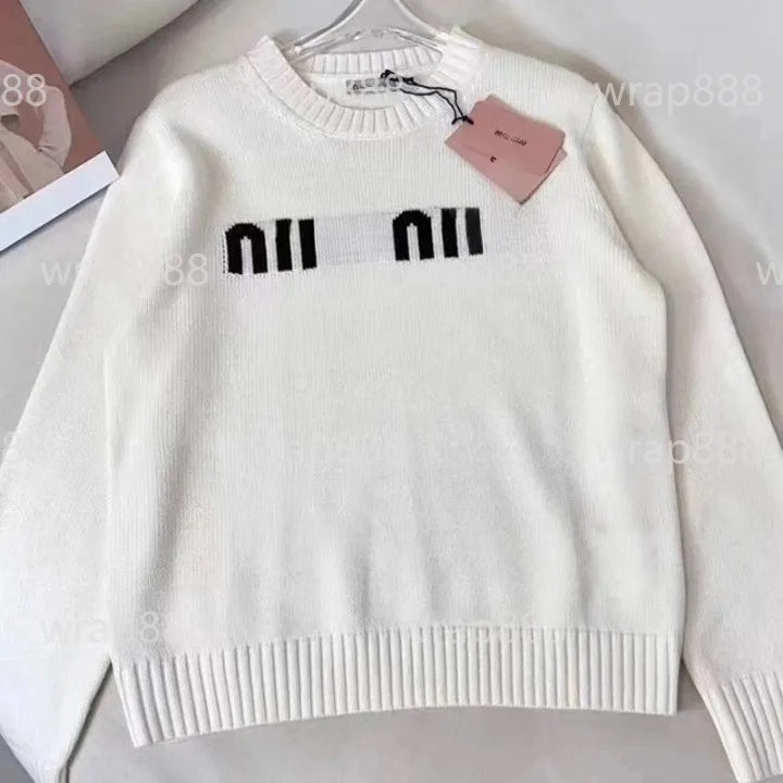 Fashion Designer Women's Sweater  Winter P Knitted Woolen Sweater Women's Versatile Casual Cardigan Personalized Party Clothing Warm and Sexy Girls' Clothing