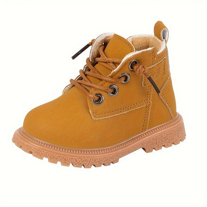 Cozy & Stylish Kids' Boots - Ankle-High, Non-Slip Sole for Babies & Toddlers, Perfect for Fall/Winter