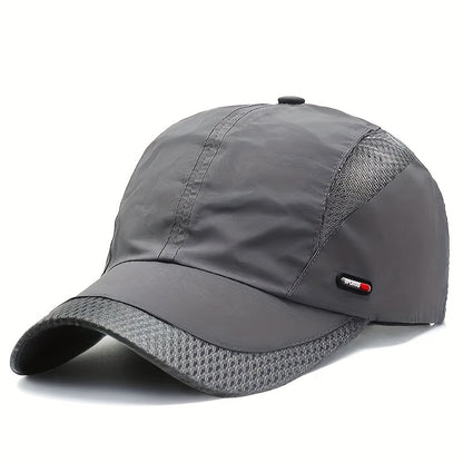 1pc Thin Section Sunshade Quick-drying Baseball Cap Mesh Cap Male Summer Breathable Outdoor Fishing Sun Hat Summer Cap, Ideal Choice For Gifts