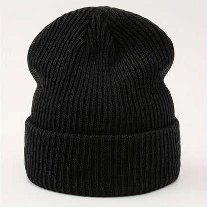 1pc Stylish Men's Knitted Hip-Hop Hat - Fashionable Street Wear Accessories for Gift Giving - Highly Elastic, Soft, and Warm