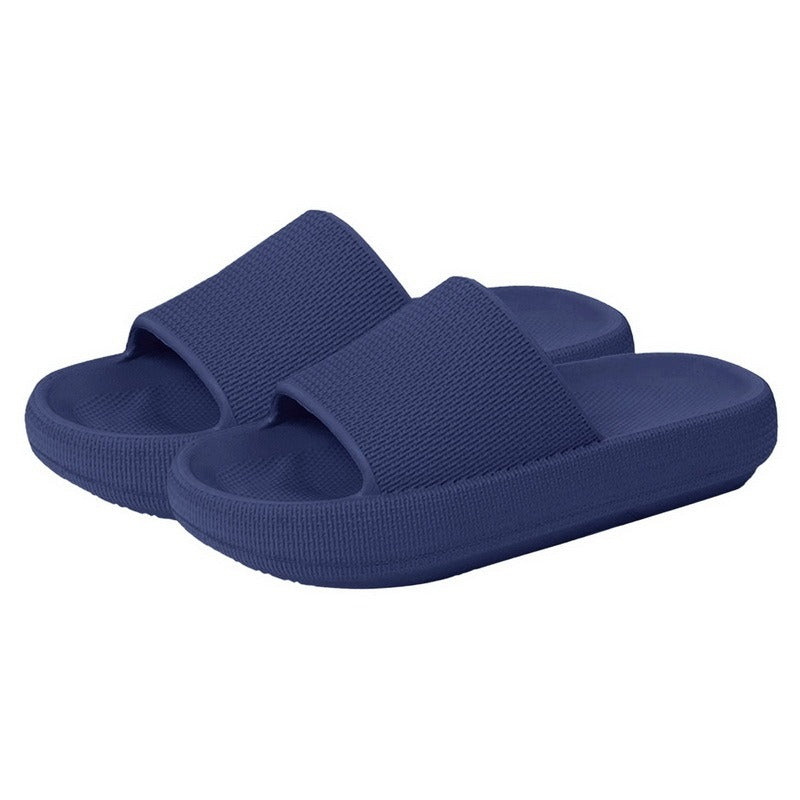 Plastic Thick-Soled Drooping Sandals Summer Indoor Soft Bottom Men's Home Bathroom Bathroom Slippers Beach Shoes Women's