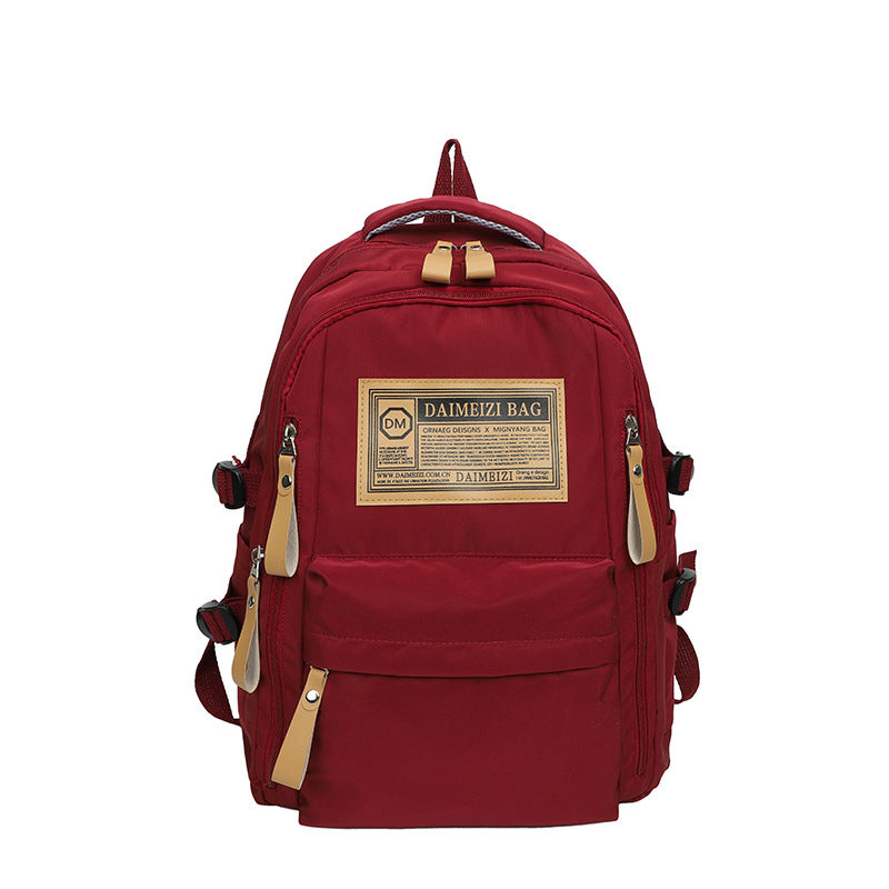 Schoolbag Female Large Capacity High School Junior High School Student Middle School Students' Backpack Primary School Student Letter Backpack College Students' Backpack