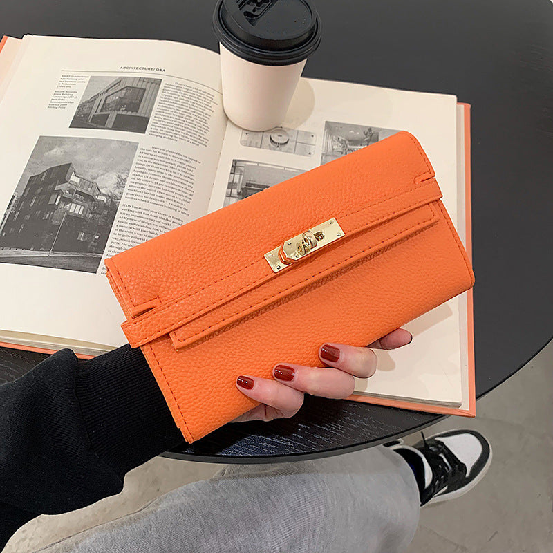 2024 New Fashion Long Clutch Young Girl Personalized Fashion Kelly Bag Versatile Large Capacity Card Holder Fashion Wallet