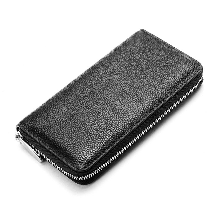 New Arrival Japan  Genuine Leather Long Men's Wallet Women's Cowhide Clutch One Piece Dropshipping