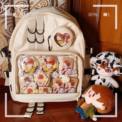 After Class Cartoon Backpack Shoulder Cartoon Backpack Junior's Schoolbag Large Capacity Canvas Leisure Laptop Travel School New